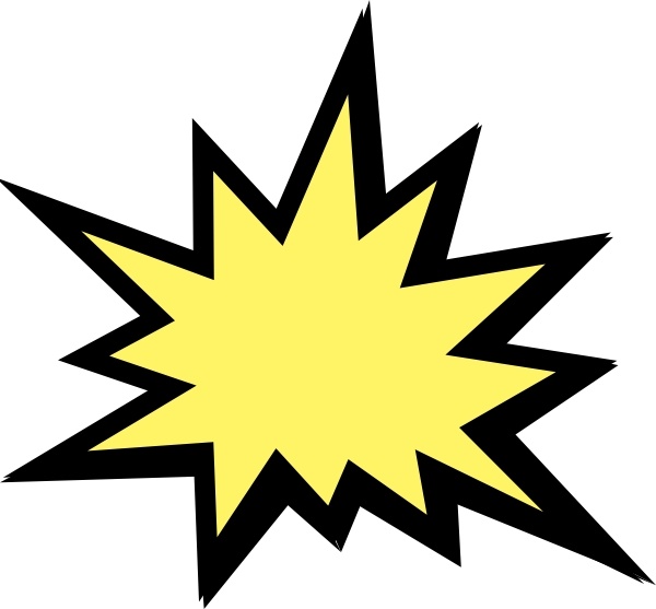 Clipart explosion line art. Clip free vector in