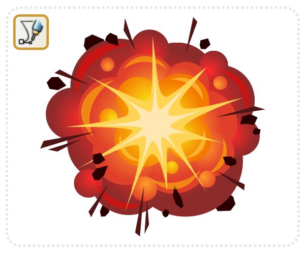 Boom clipart kid. Star explosion download