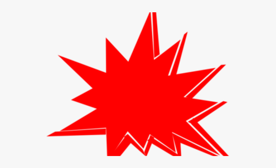 boom clipart red
