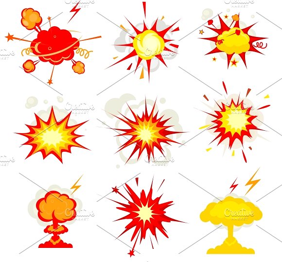 boom clipart star explosion