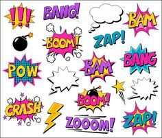 Boom clipart supe. Superhero comic book clip