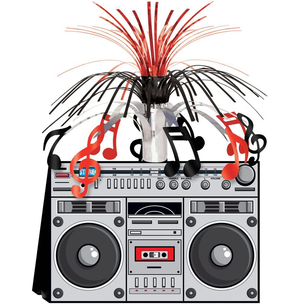 boombox clipart 80's party