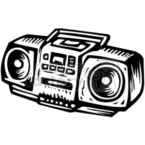 Black white royalty free. Hands clipart radio