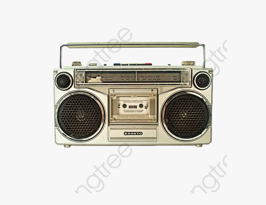 Radio free cliparts . Boombox clipart cassette player
