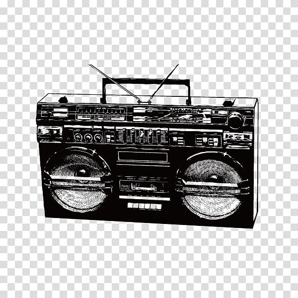 Boombox clipart fm radio. Transparent background png 
