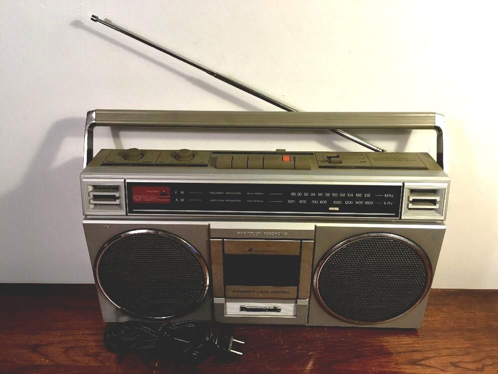 Vintage panasonic rx am. Boombox clipart fm radio