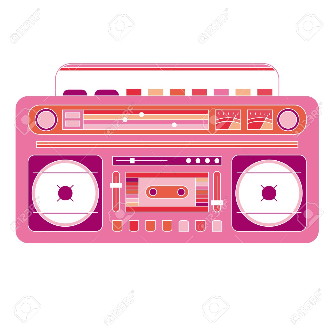 Boombox clipart pink, Boombox pink Transparent FREE for download on ...