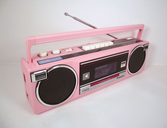 boombox clipart pink radio