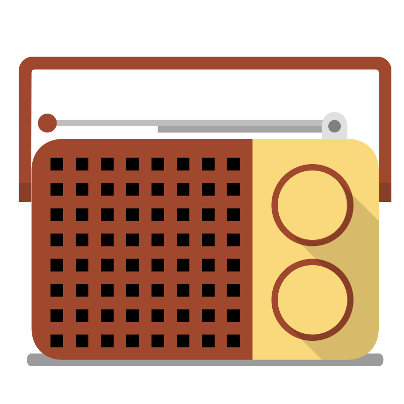Boombox portable radio