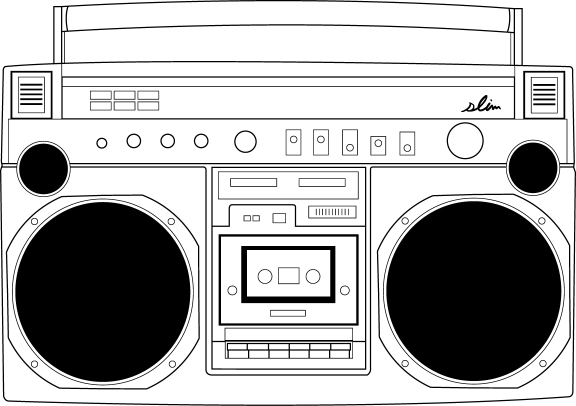 Boombox clipart printable Boombox printable Transparent FREE for
