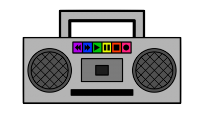 boombox clipart radio sound