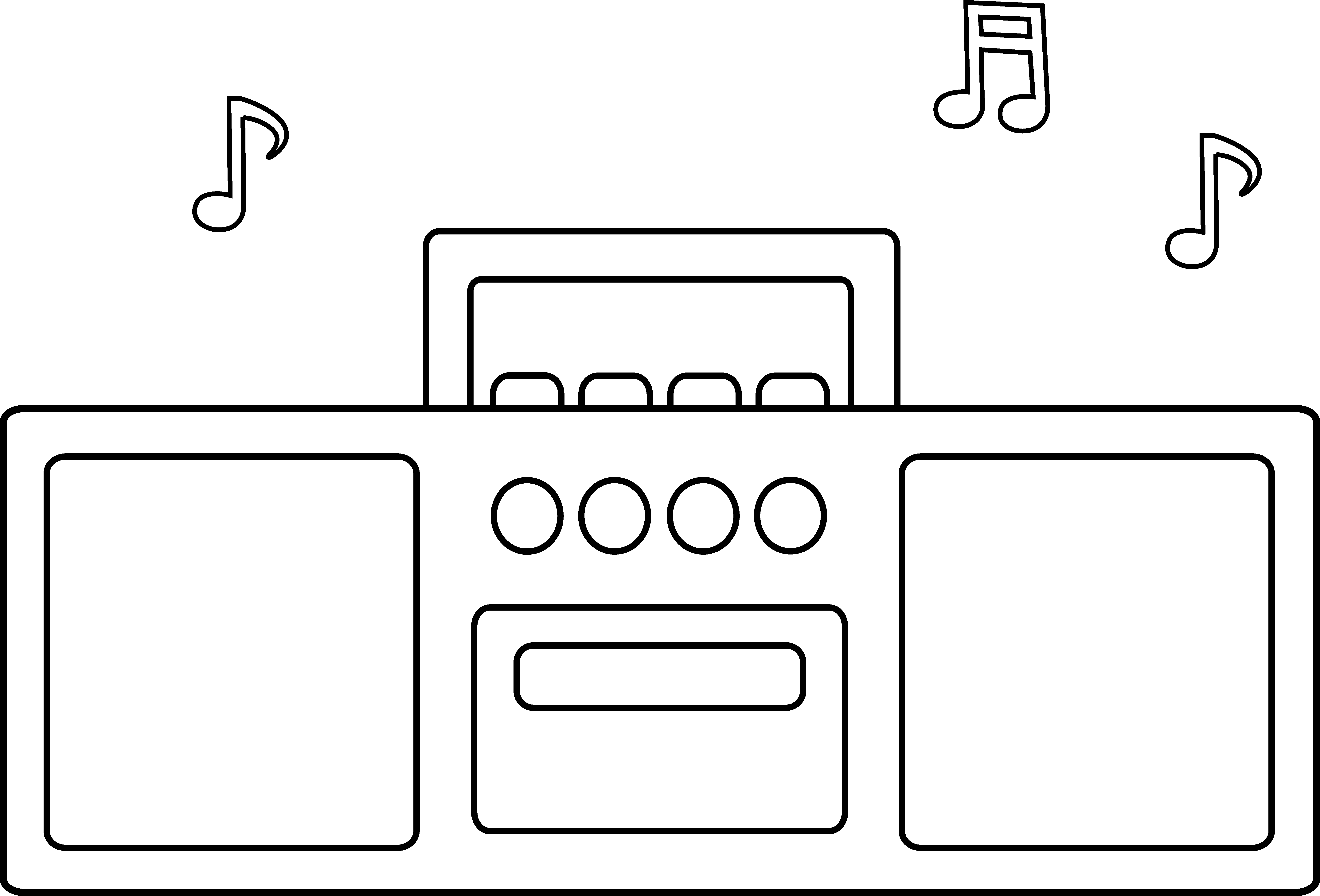 Boombox clipart simple, Boombox simple Transparent FREE for download on