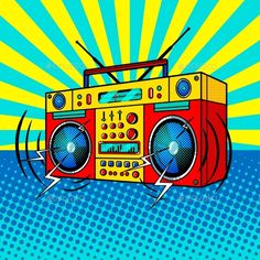 boombox clipart simple