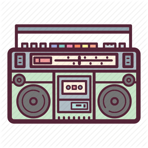 boombox clipart style