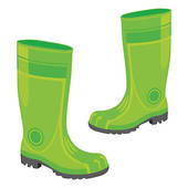 boots clipart green boot