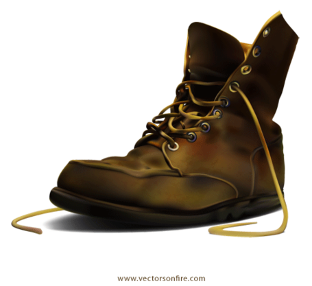 Boot clipart leather boot. Free army by irmi