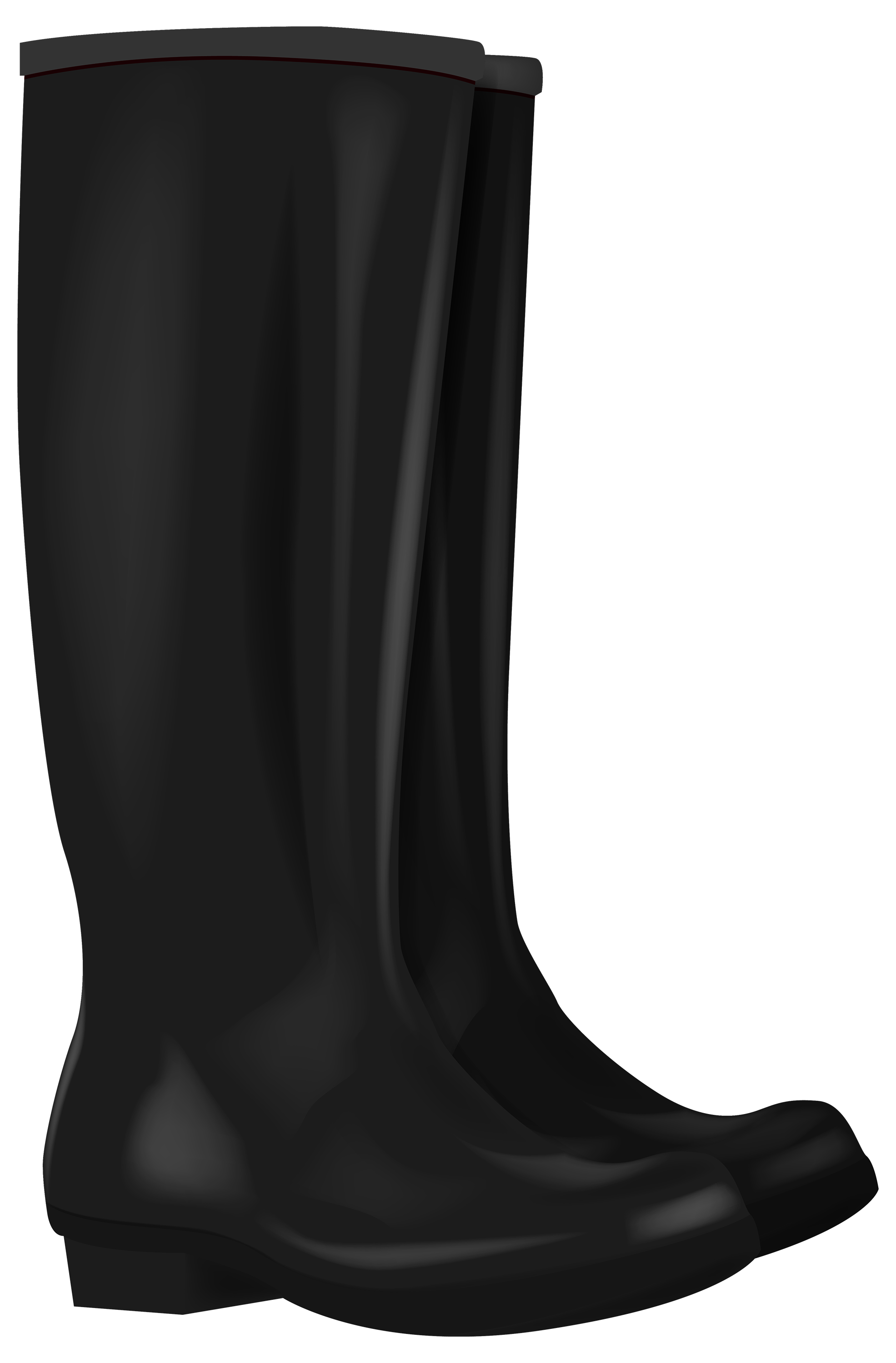Black boots png best. Boot clipart rubber boot