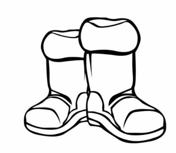 Boot clipart snow boot. Winter boots black and