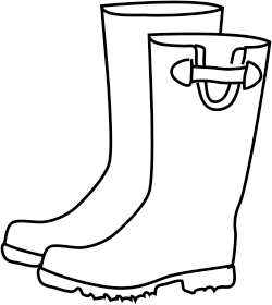  collection of boots. Wet clipart rain boot
