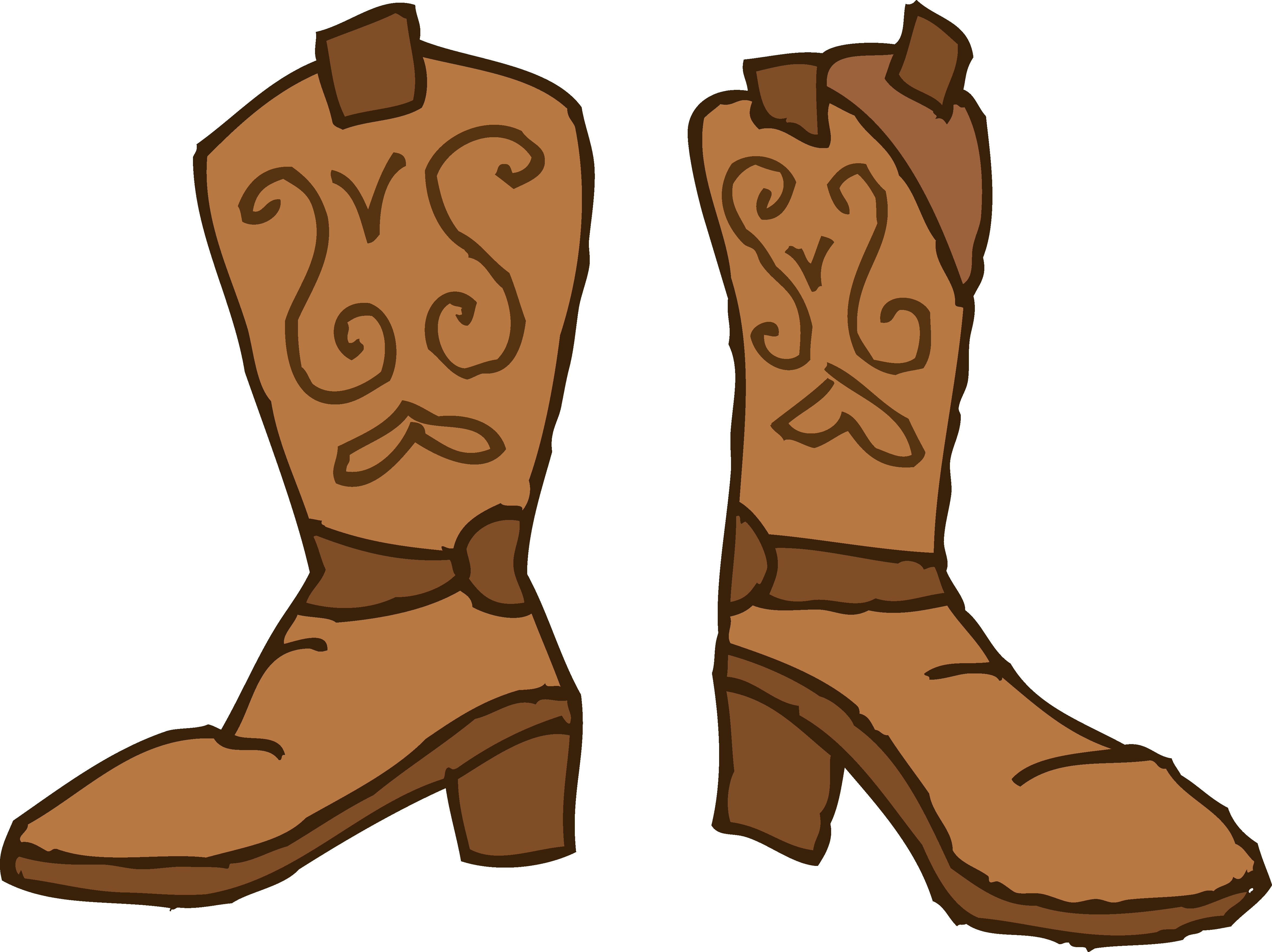 boots clipart brown boot