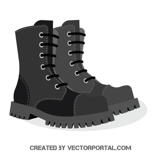 boots clipart leather boot