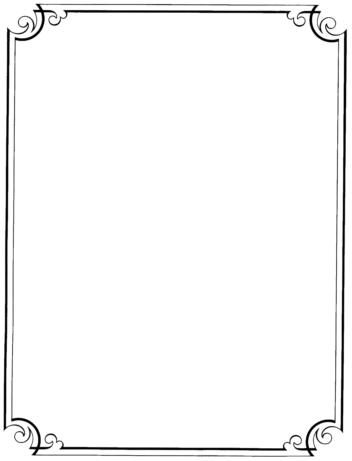 Fancy frame png. Page borders clipart best