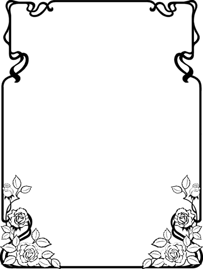 boarder clipart black and white