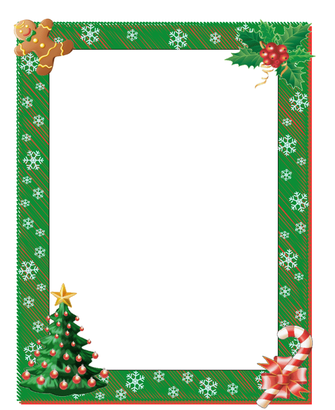 Christmas borders free printable. Gift clipart border
