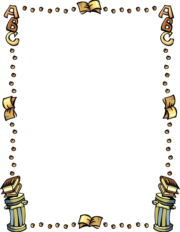 School clip art borders. Day clipart time frame