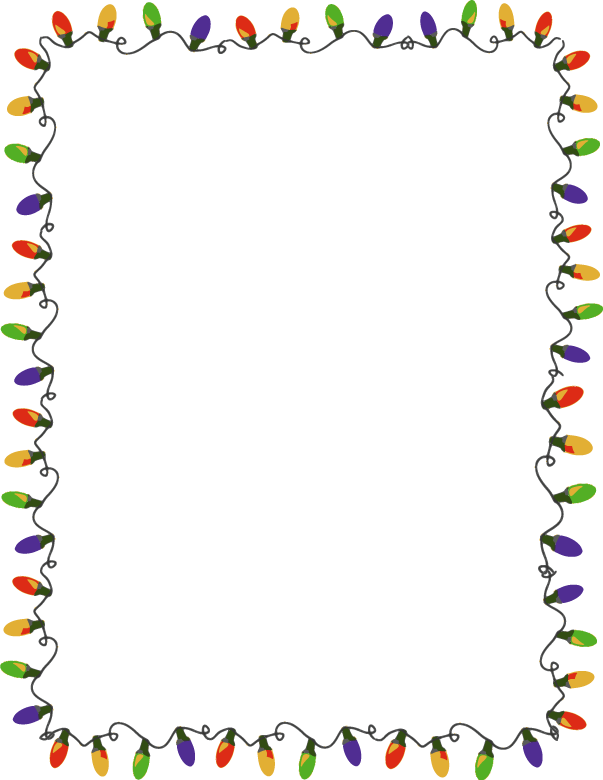 Lights clip arts and. Clipart frame xmas
