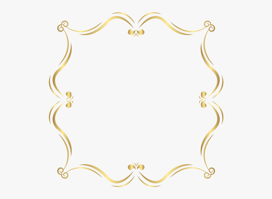 Border clipart gold. Png k free 