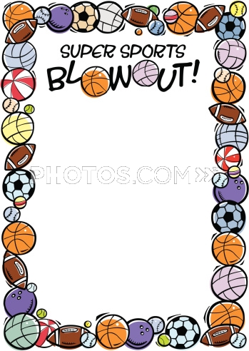 sports clipart boarder