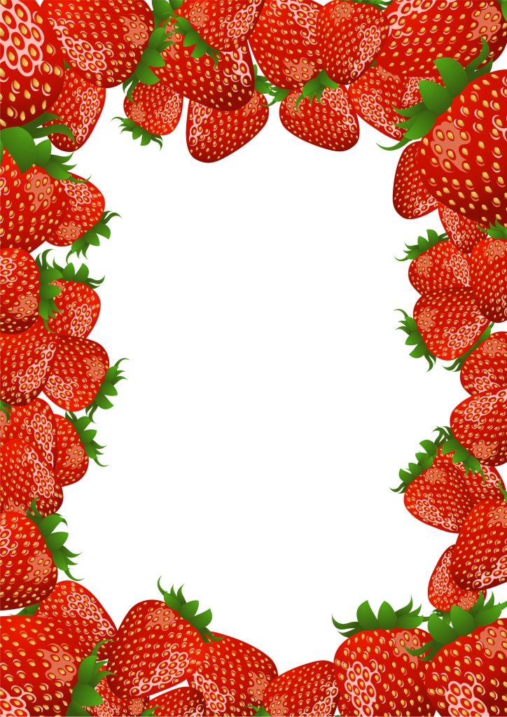 border clipart strawberry