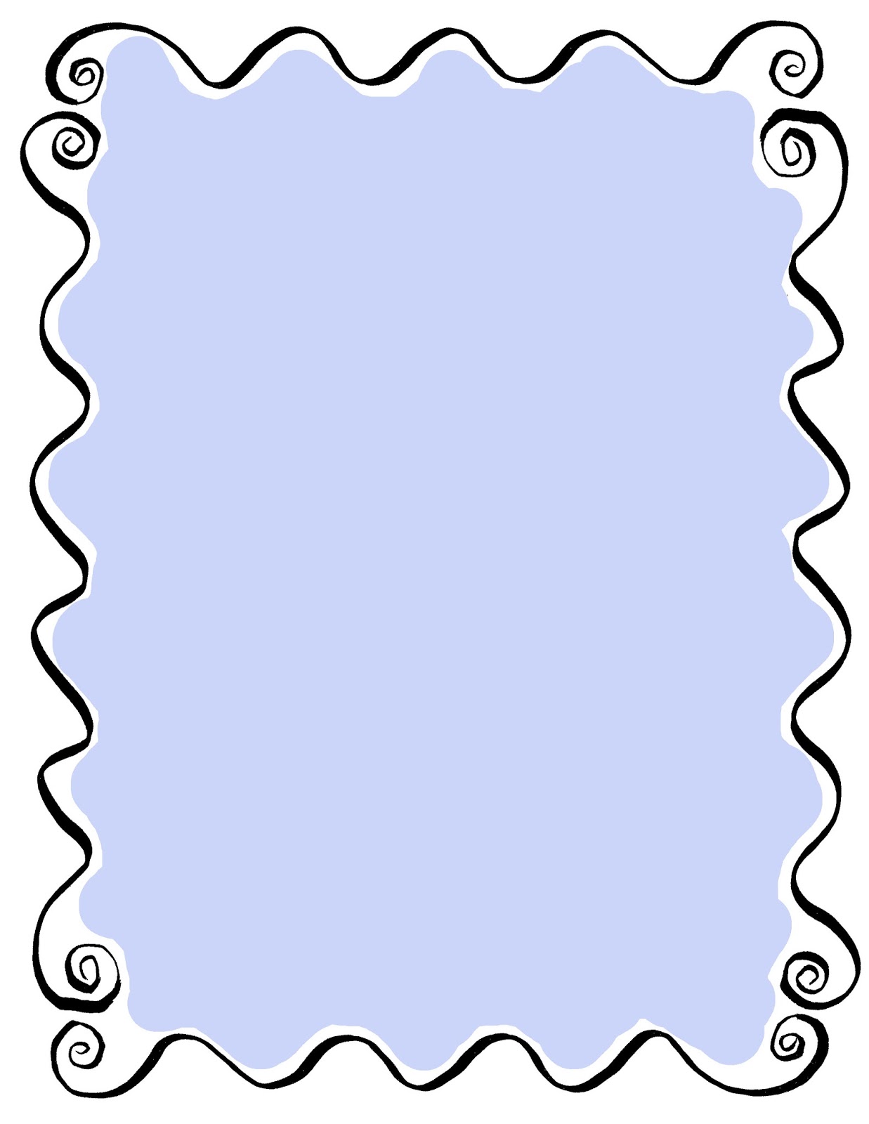 borders clipart curly