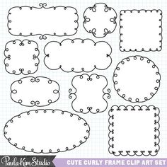 borders clipart curly