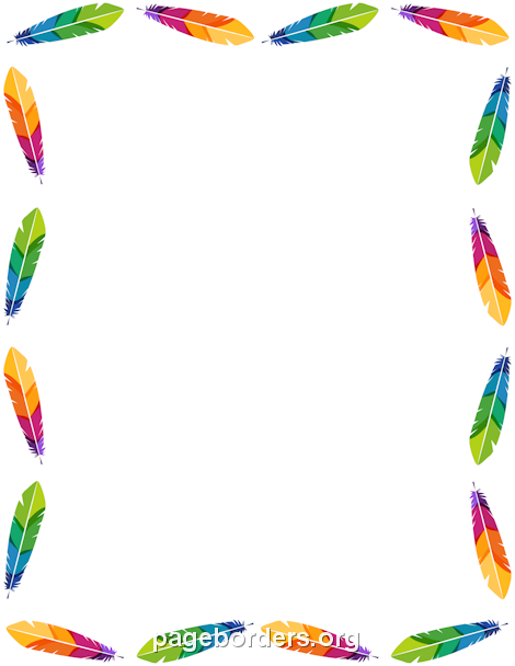feather clipart borders
