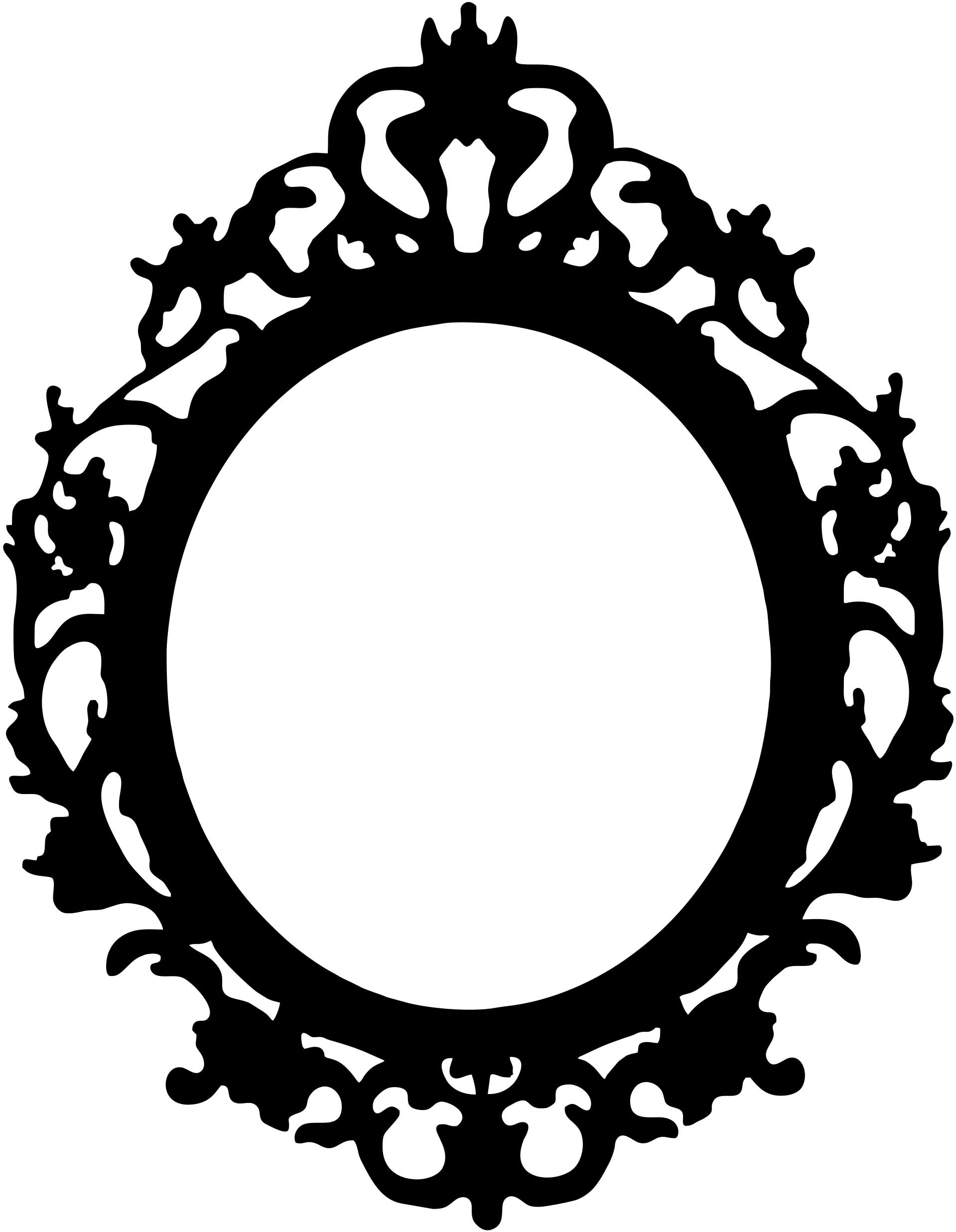 mirror clipart circle border