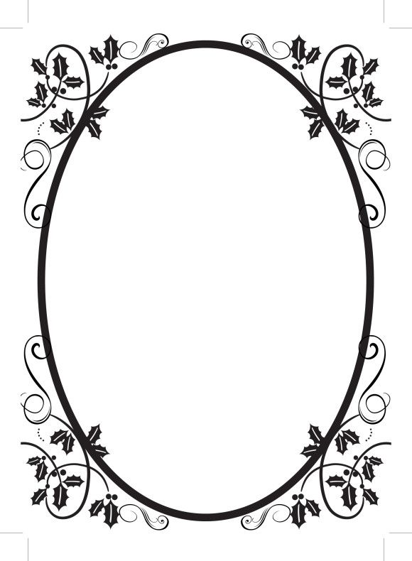 borders clipart oval