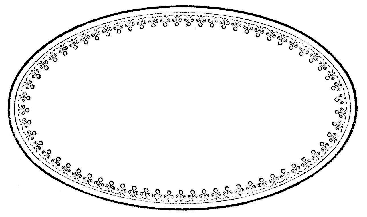 borders clipart oval