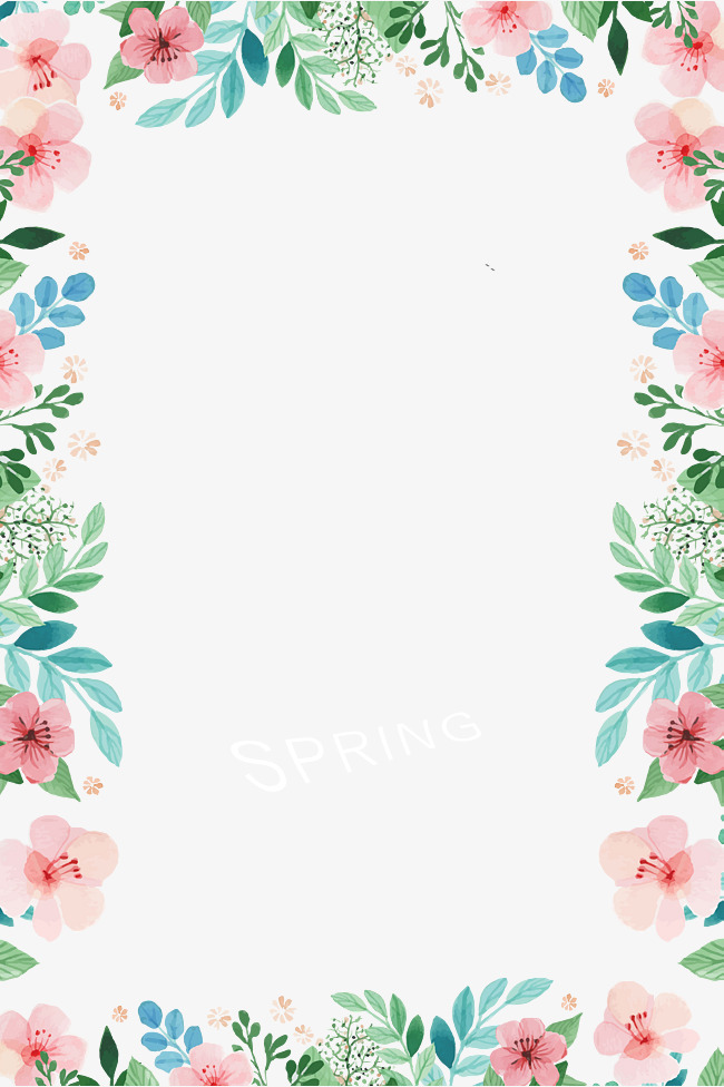 borders clipart spring