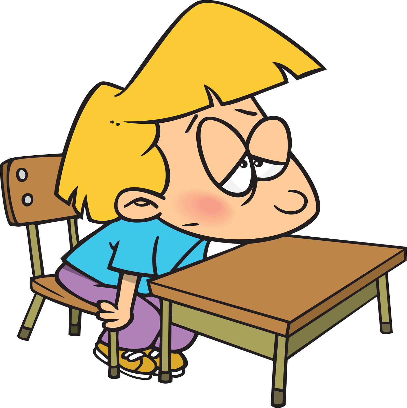 lazy clipart child tired