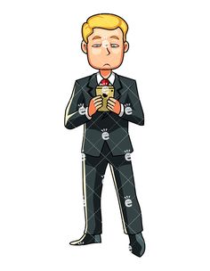 Bored clipart business man. A businessman feeling like