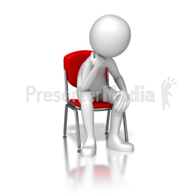 bored clipart chair student