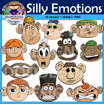 Silly emotional faces clip. Bored clipart emotion