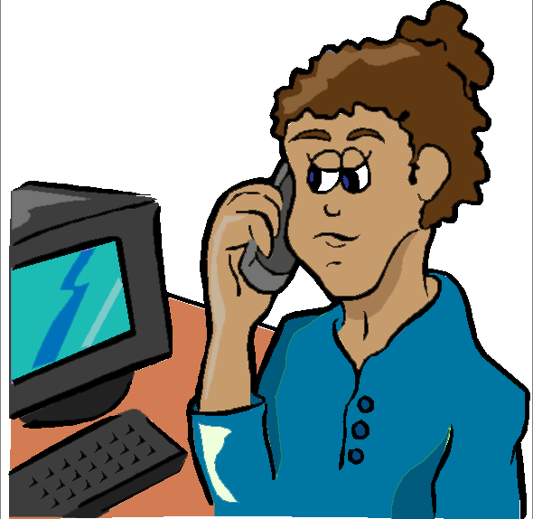 confused clipart office worker