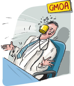 Cuppa leaves gmoa doctor. Bored clipart government officer