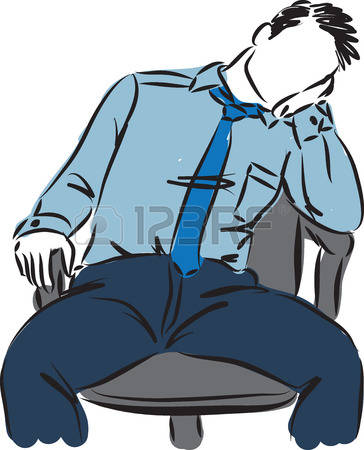bored clipart guy
