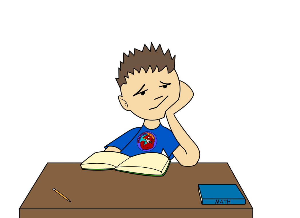 bored clipart reading