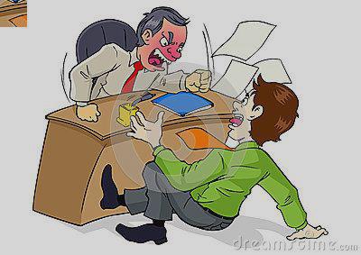 Boss clipart mad. Angry his employee stock