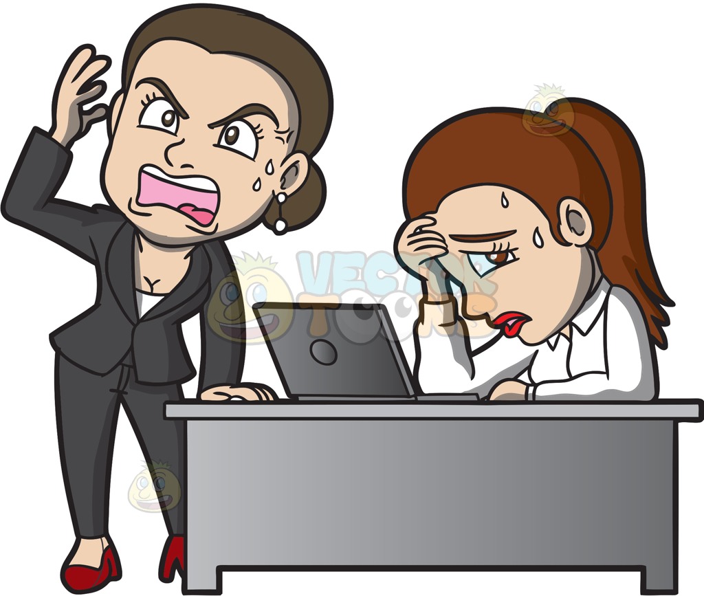 boss clipart mean person